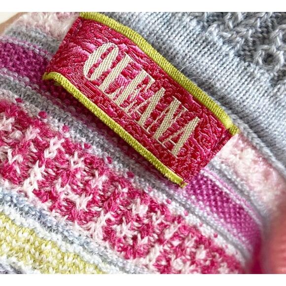 Oleana of Norway Wool Silk Fair Isle Cardigan XS/S | Nordic Designer Sweater - Picture 16 of 16